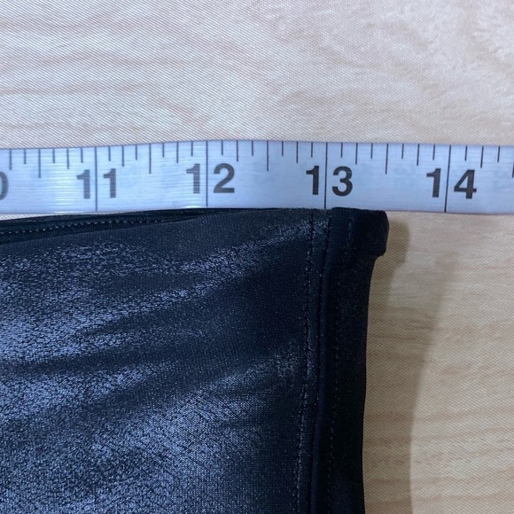 SPANX Faux Leather Moto Leggings Black Inseam 27 size Small 20136R - Picture 4 of 5